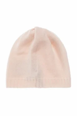 Moncler Enfant PINK Wool beanie with embroidered logo