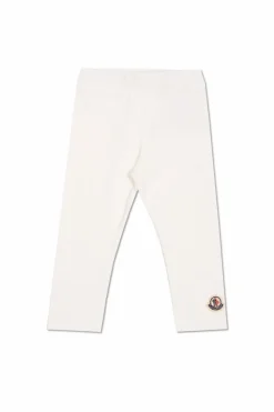 Moncler Enfant WHITE Cotton leggings
