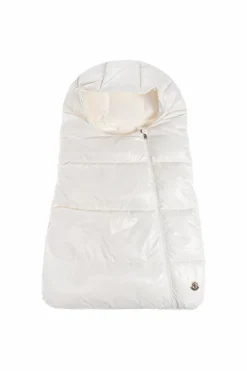 Moncler Enfant WHITE Quilted baby sleeping bag