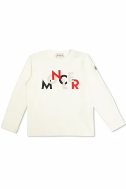 Moncler Enfant WHITE T-shirt with logo