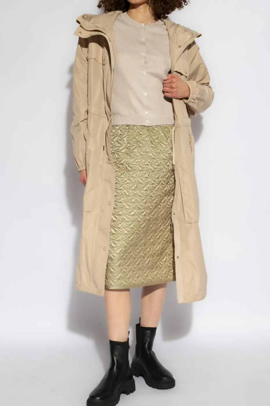 Moncler GREEN Quilted skirt
