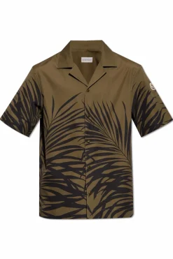 Moncler GREEN Shirt with short sleeves