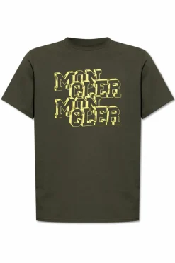 Moncler GREEN T-shirt with logo