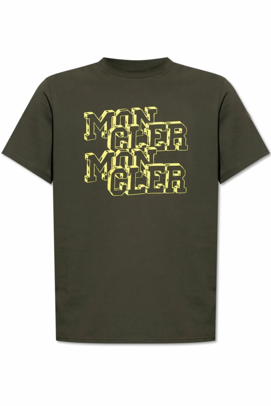 Moncler GREEN T-shirt with logo