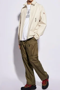 Moncler Grenoble GREEN Trousers with a detachable panels