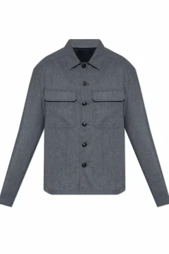 Moncler GREY Shirt with pockets