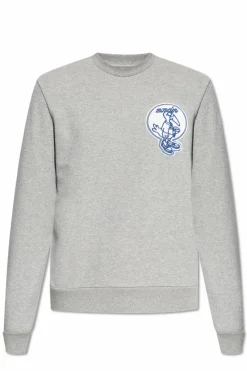 Moncler GREY Sweatshirt with patch