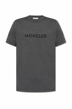 Moncler GREY T-shirt with logo