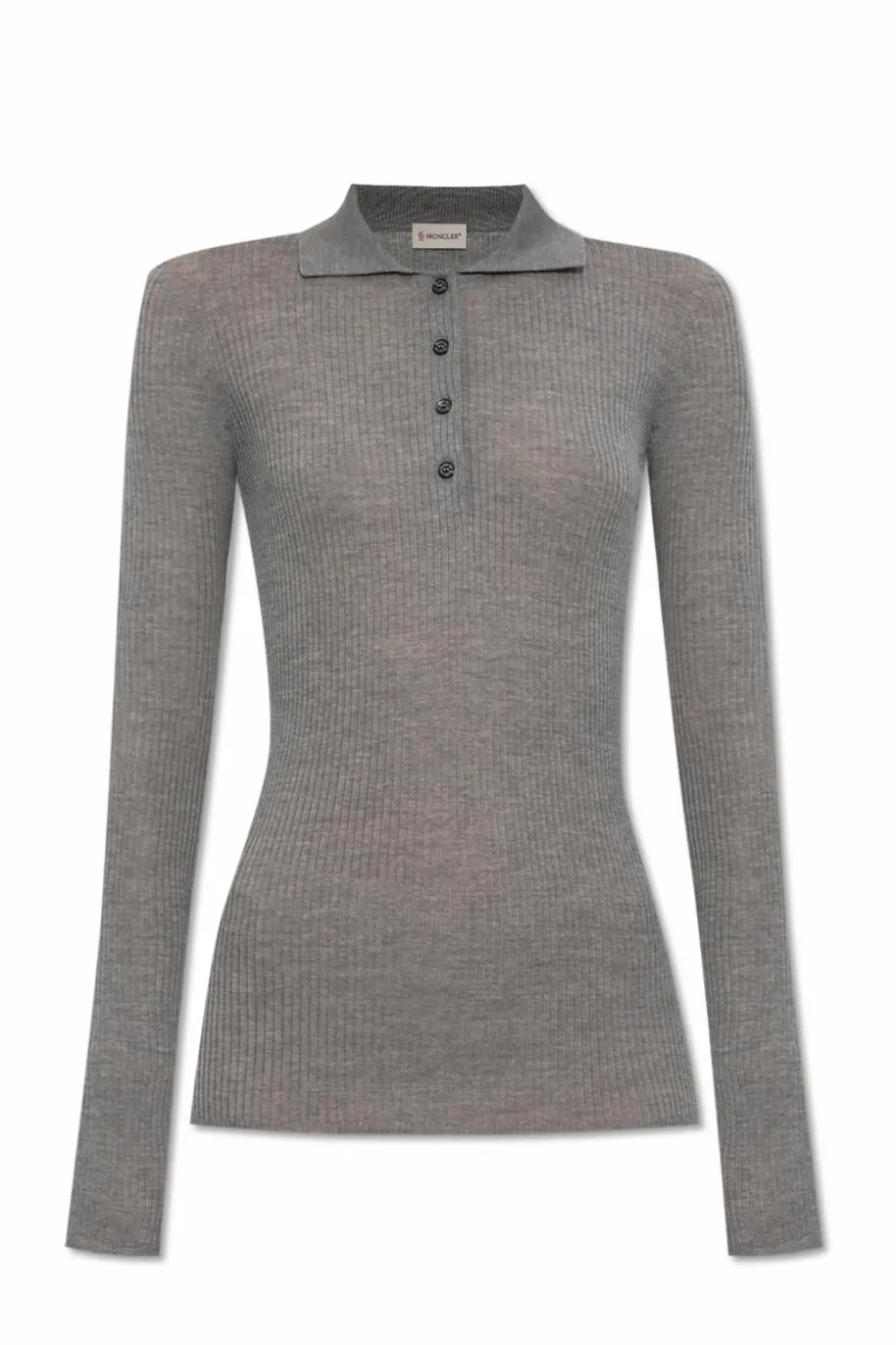 Moncler GREY Wool polo