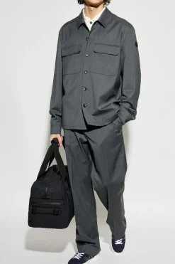 Moncler GREY Wool shirt