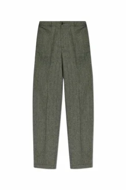 Moncler GREY Wool trousers