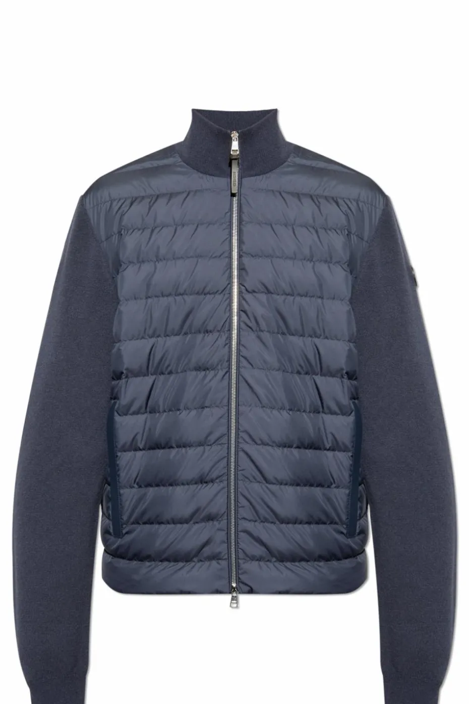 Moncler NAVY BLUE Cardigan with down insert
