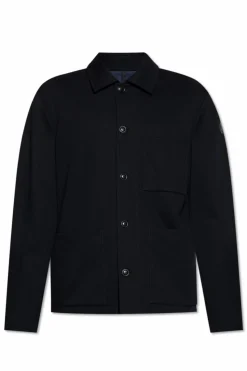 Moncler NAVY BLUE Jacket with logo