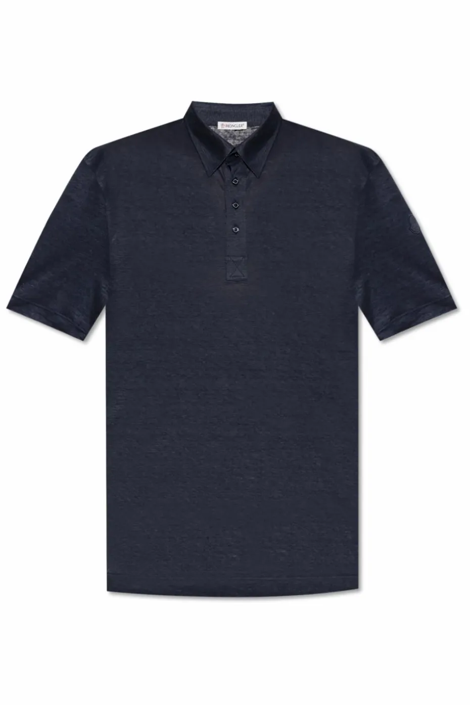 Moncler NAVY BLUE Linen polo