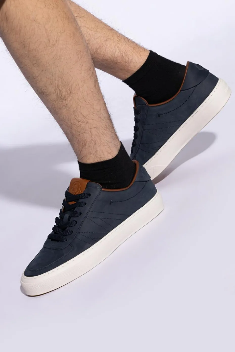 Moncler NAVY BLUE ‘Monclub’ sports shoes
