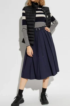 Moncler NAVY BLUE Pleated skirt