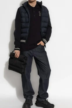Moncler NAVY BLUE Polo with logo
