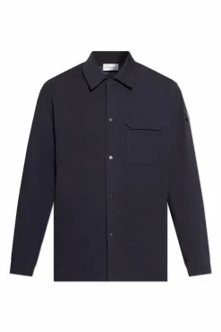 Moncler NAVY BLUE Shirt with pocket