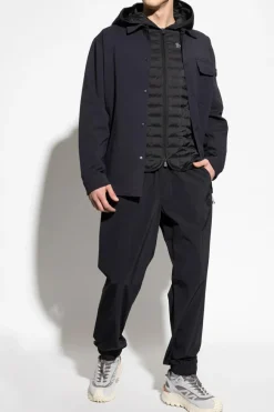 Moncler NAVY BLUE Shirt with pocket