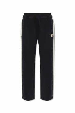 Moncler NAVY BLUE Side-stripe sweatpants