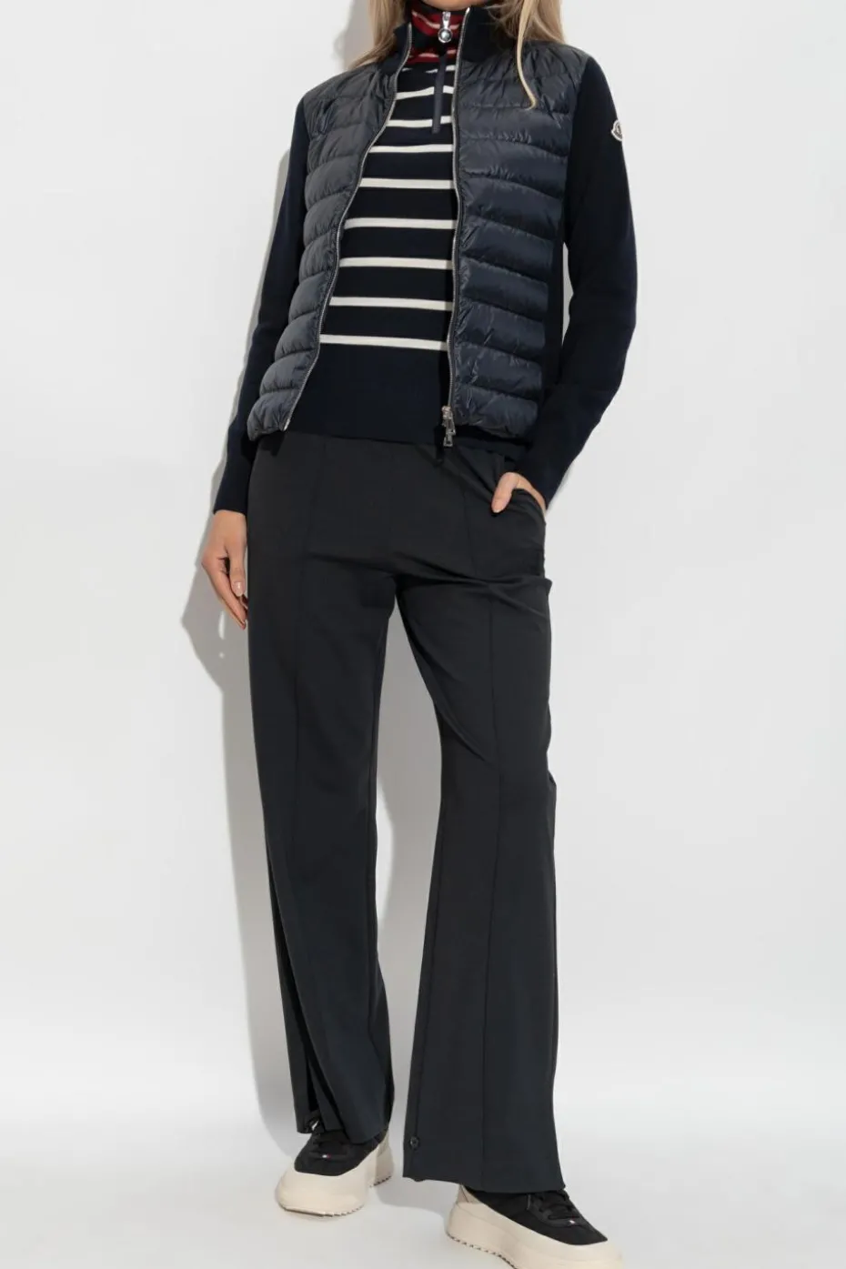 Moncler NAVY BLUE Striped pattern top