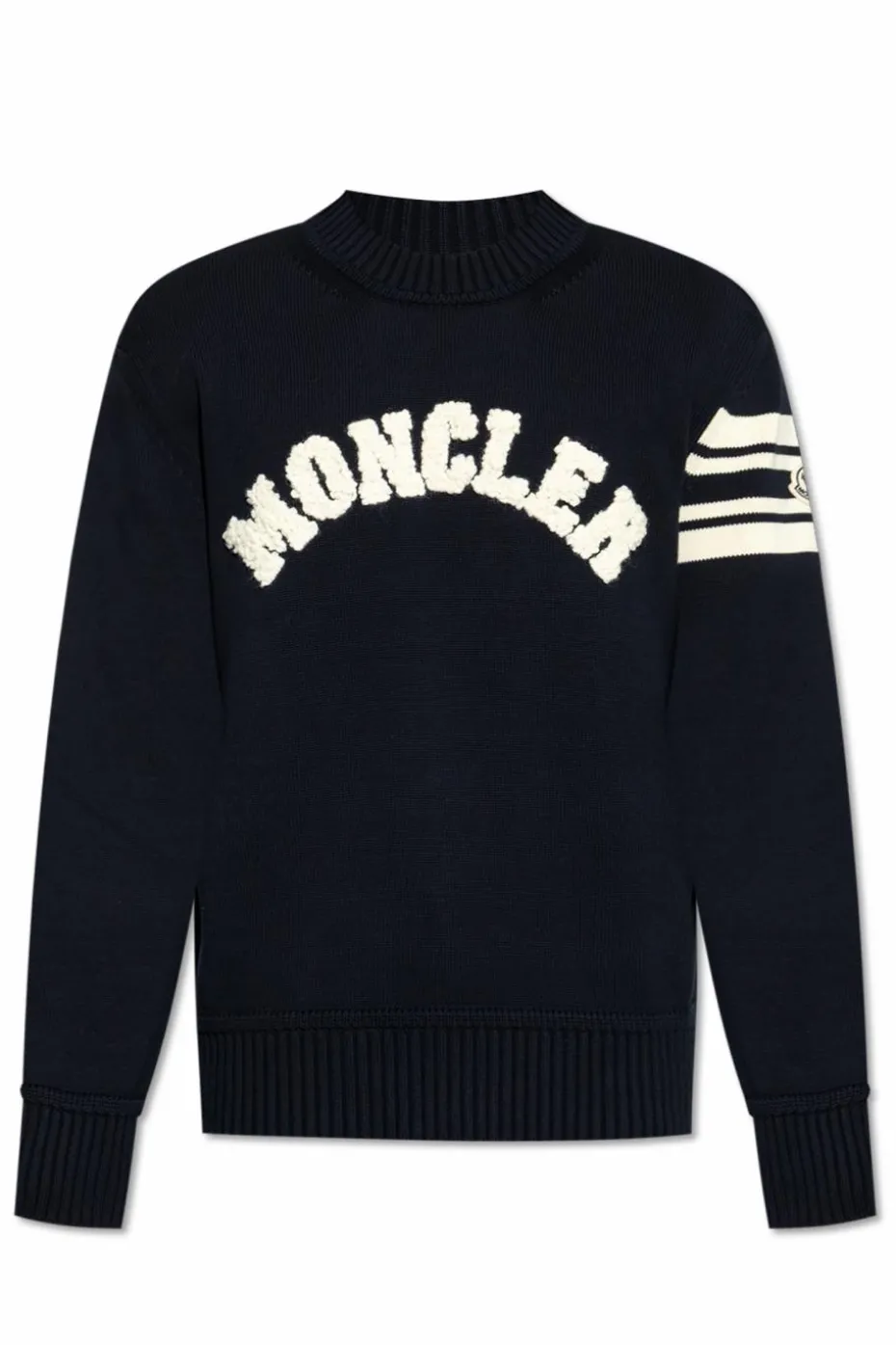 Moncler NAVY BLUE Sweater with logo