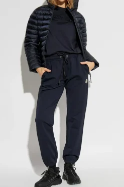 Moncler NAVY BLUE Sweatpants with logo