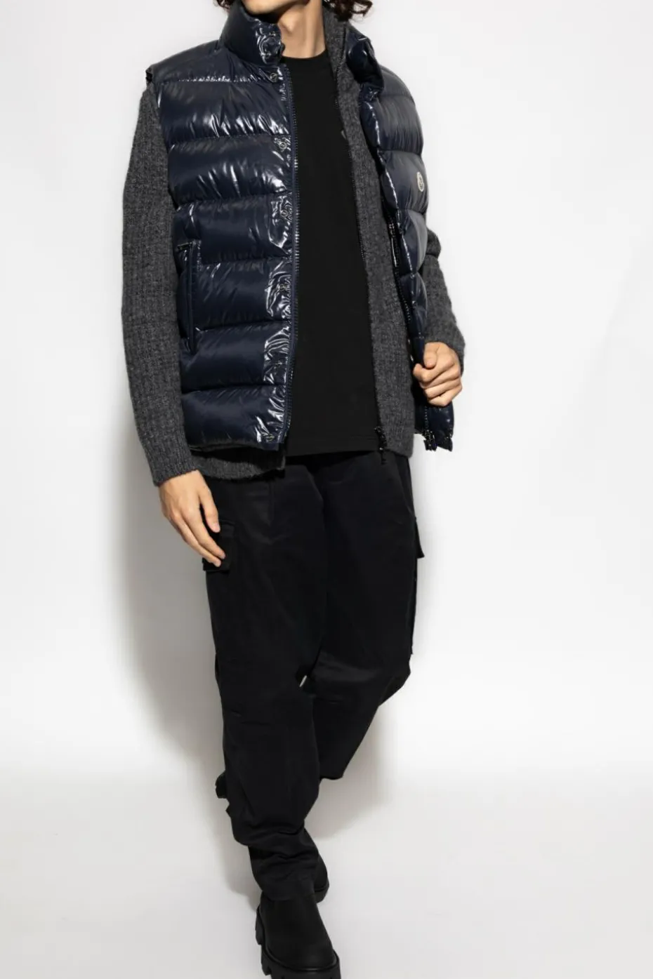 Moncler NAVY BLUE "Tibb" puffer vest