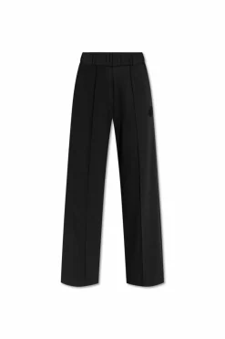 Moncler NAVY BLUE Trousers with hem slits