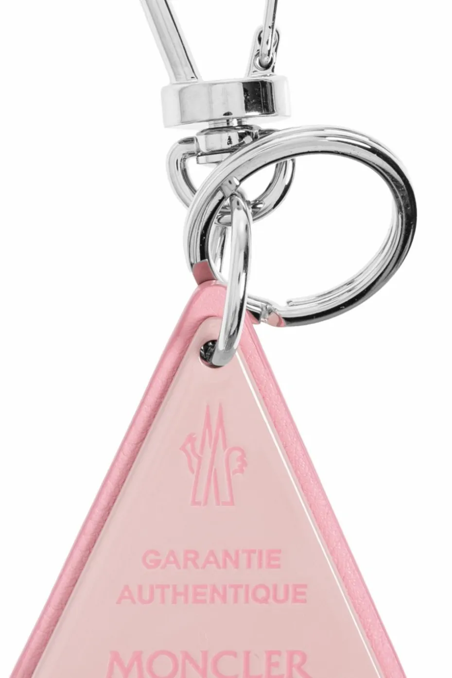 Moncler PINK Keychain with logo