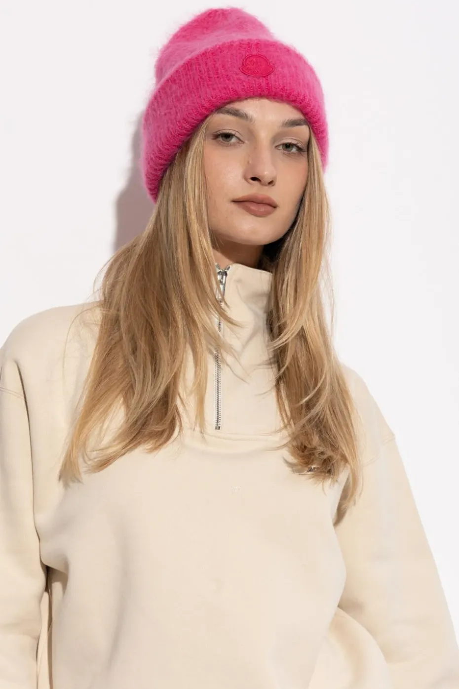 Moncler PINK Mohair hat
