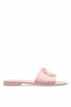 Moncler PINK Slides with logo