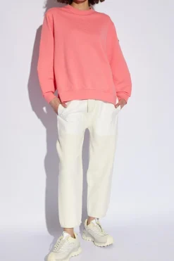 Moncler PINK Sweatshirt with logo