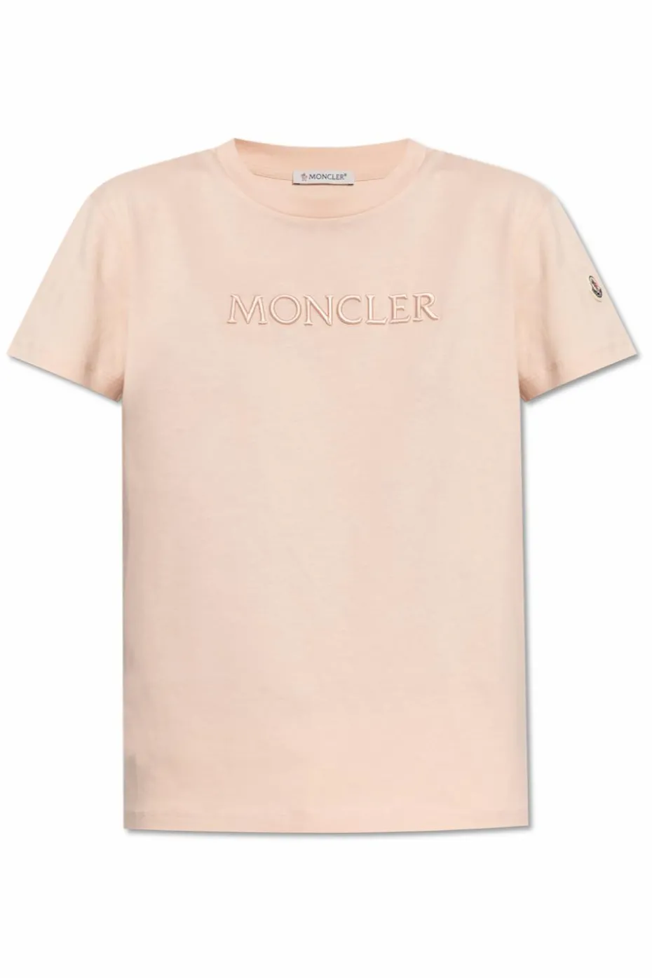 Moncler PINK T-shirt with logo