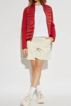 Moncler RED Cardigan with down insert