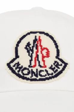 Moncler WHITE Cap with a visor