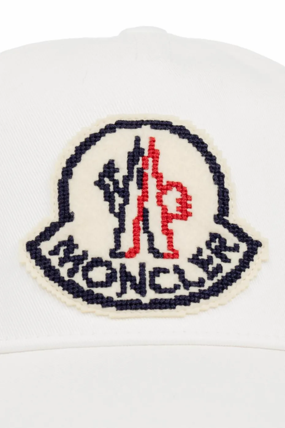 Moncler WHITE Cap with a visor
