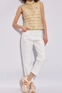 Moncler WHITE High-rise jeans