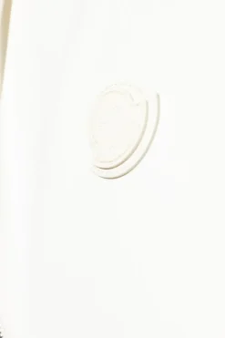 Moncler WHITE Reversible vest with logo patch