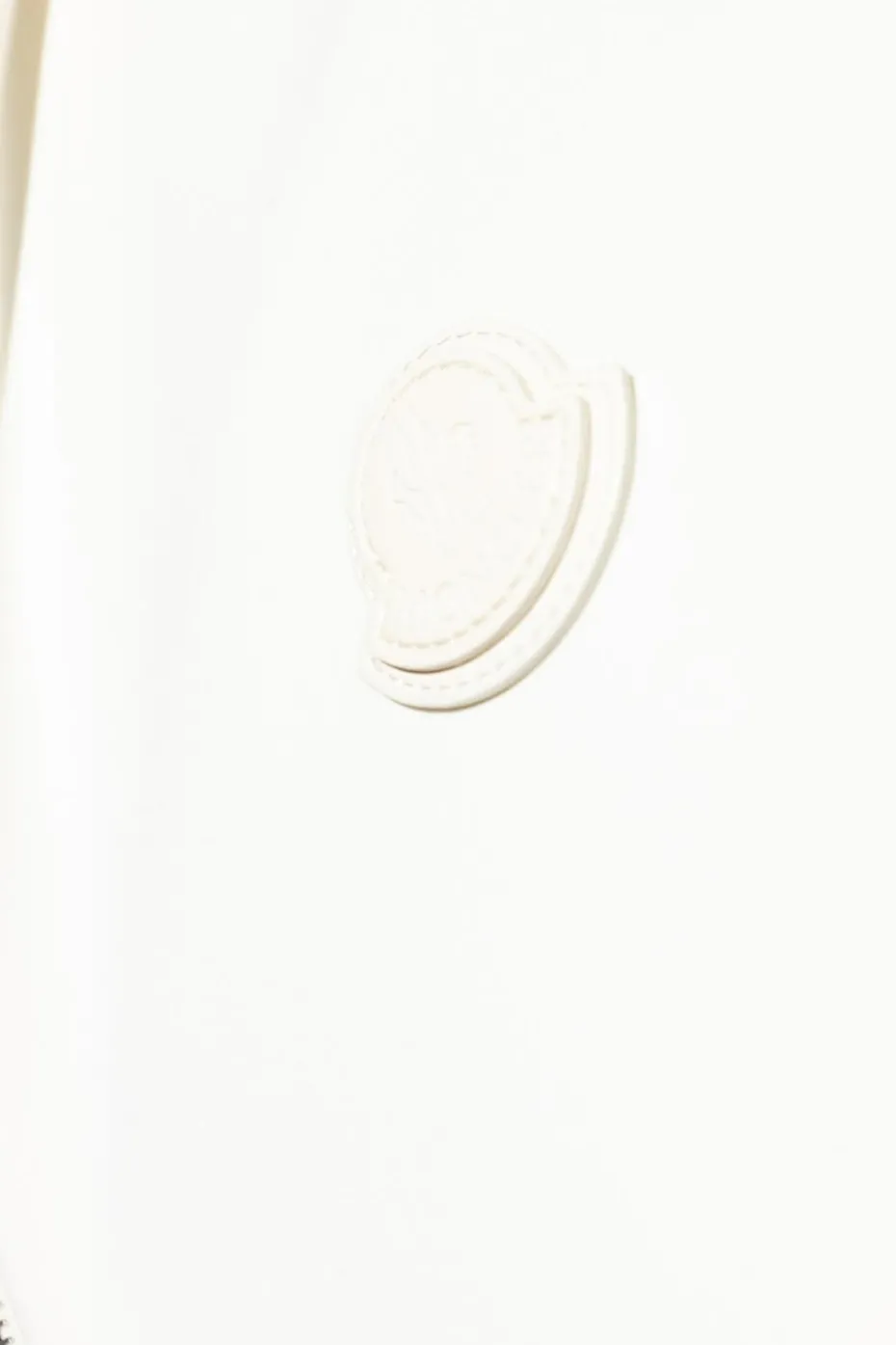 Moncler WHITE Reversible vest with logo patch