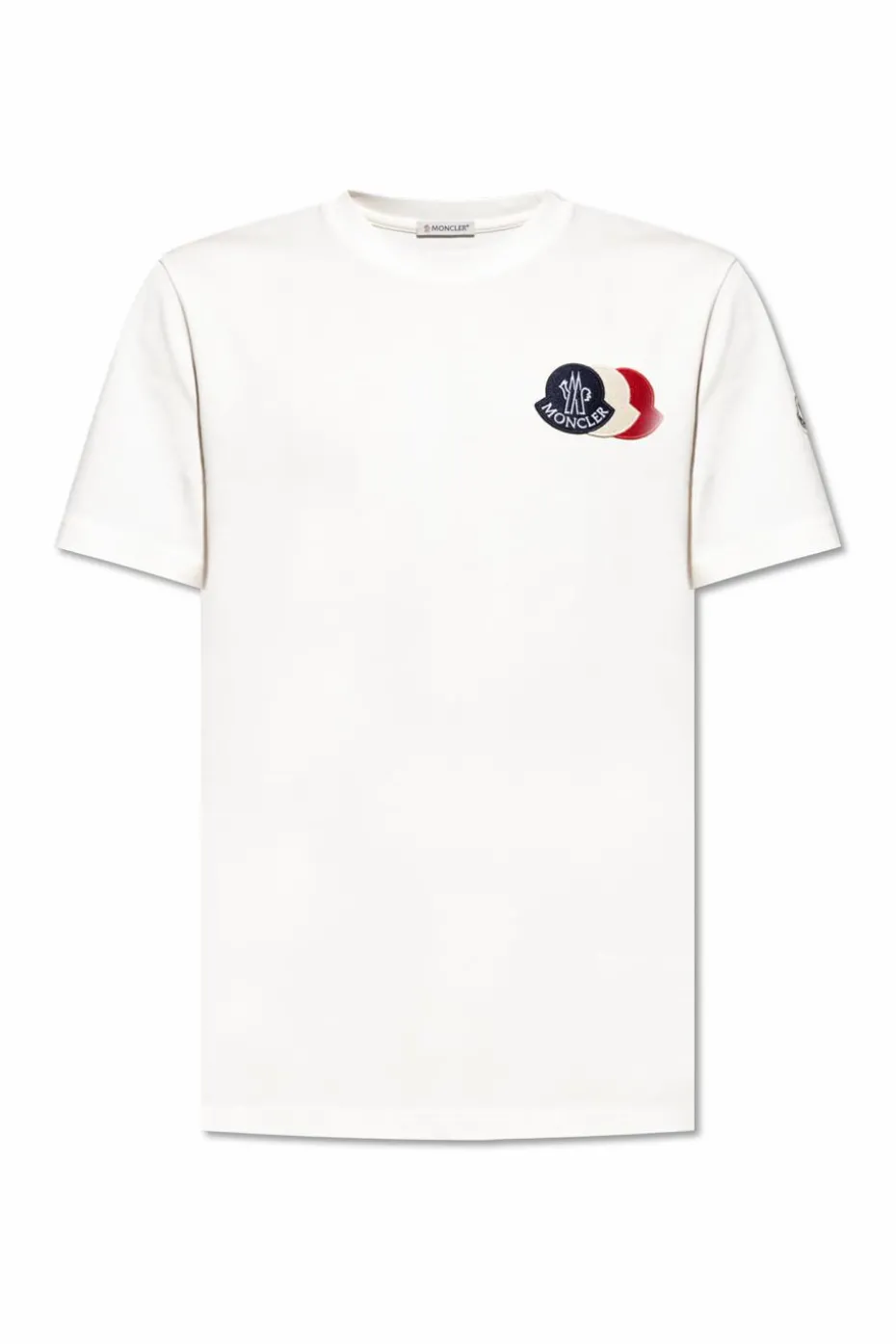 Moncler WHITE T-shirt with patches