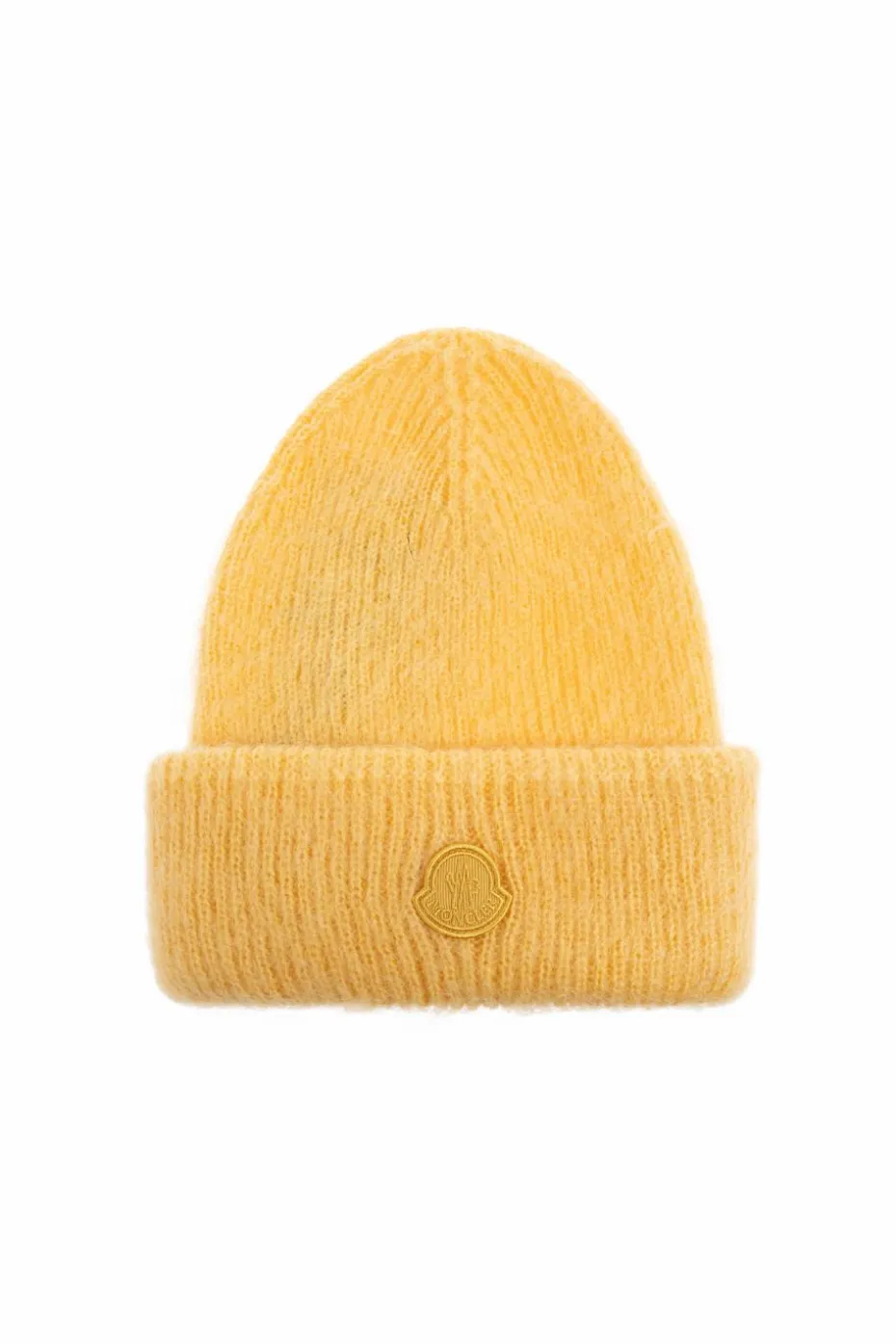 Moncler YELLOW Cap with logo patch