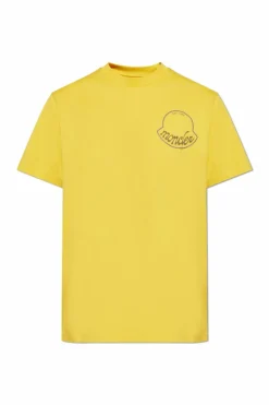 Moncler YELLOW T-shirt with logo