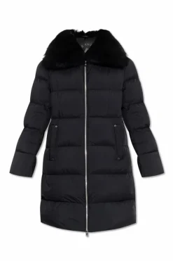 Moose Knuckles BLACK Long down coat āBelle Duneā