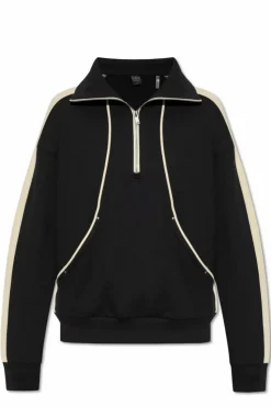 Moose Knuckles BLACK Stand Collar Sweatshirt