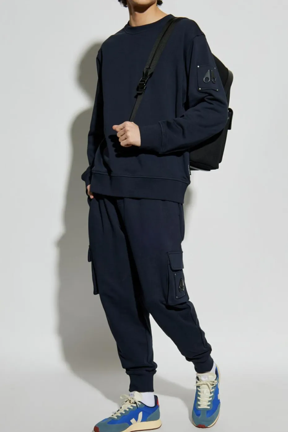 Moose Knuckles NAVY BLUE Cargo style sweatpants