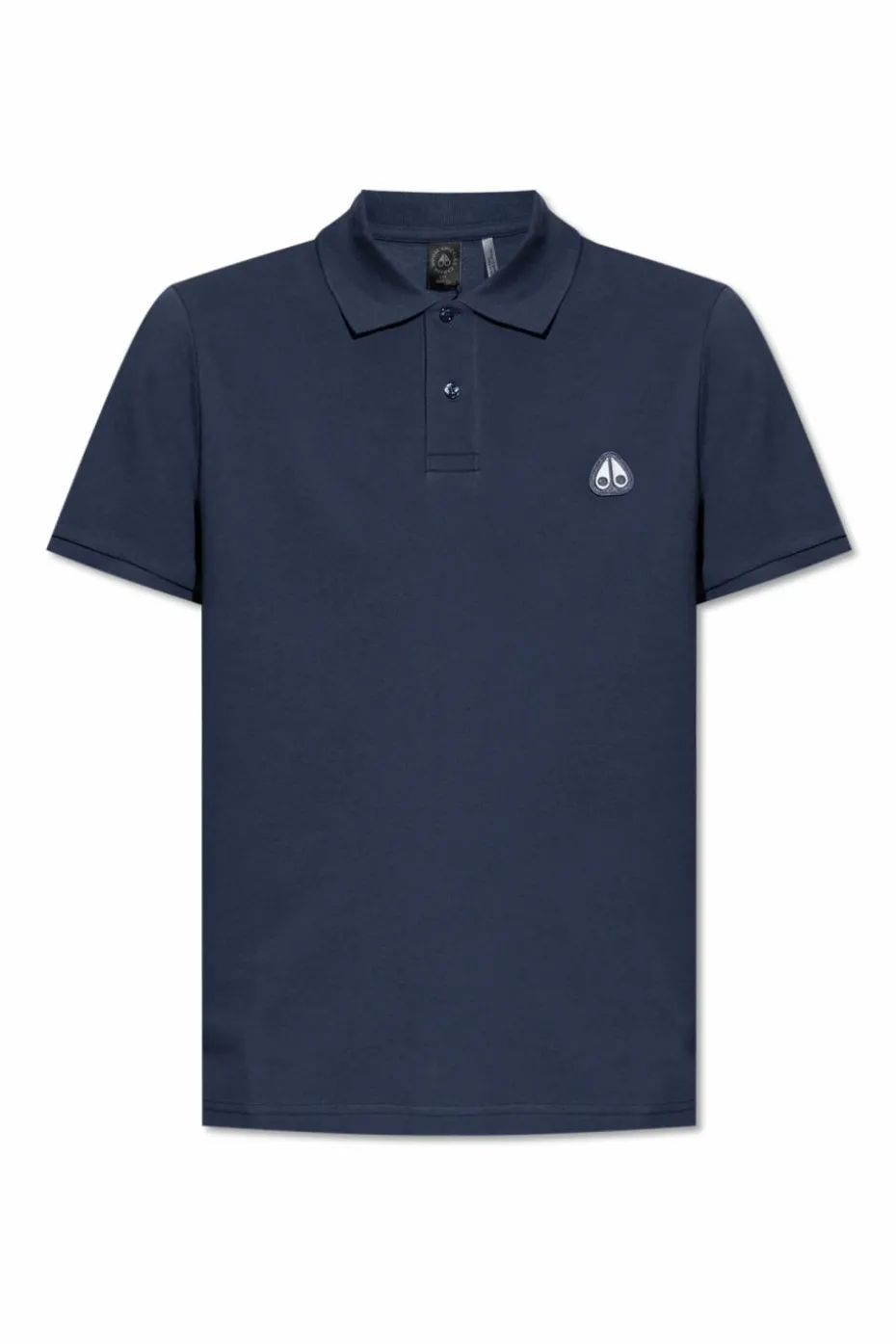 Moose Knuckles NAVY BLUE Polo with logo patch