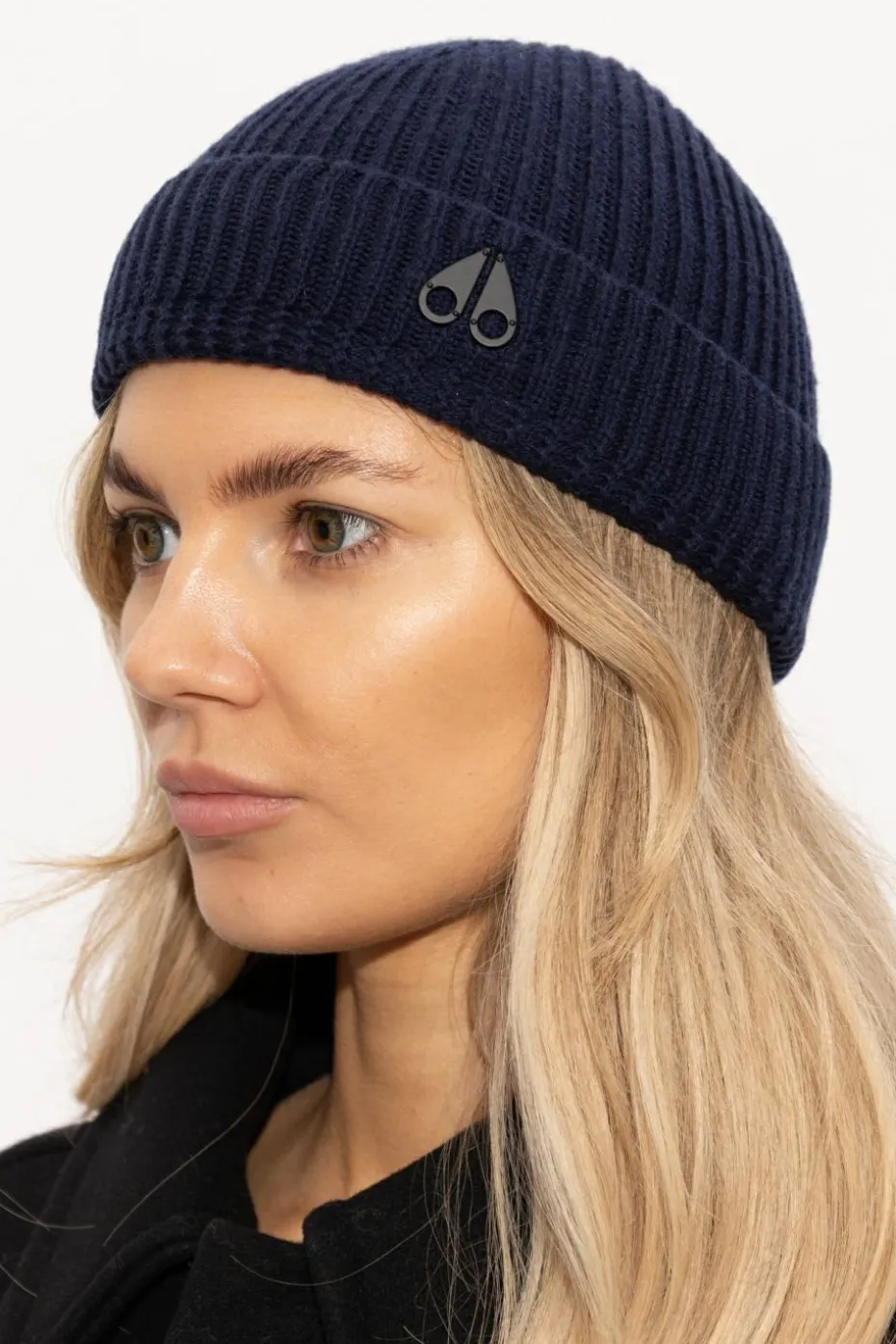 Moose Knuckles NAVY BLUE Wool beanie