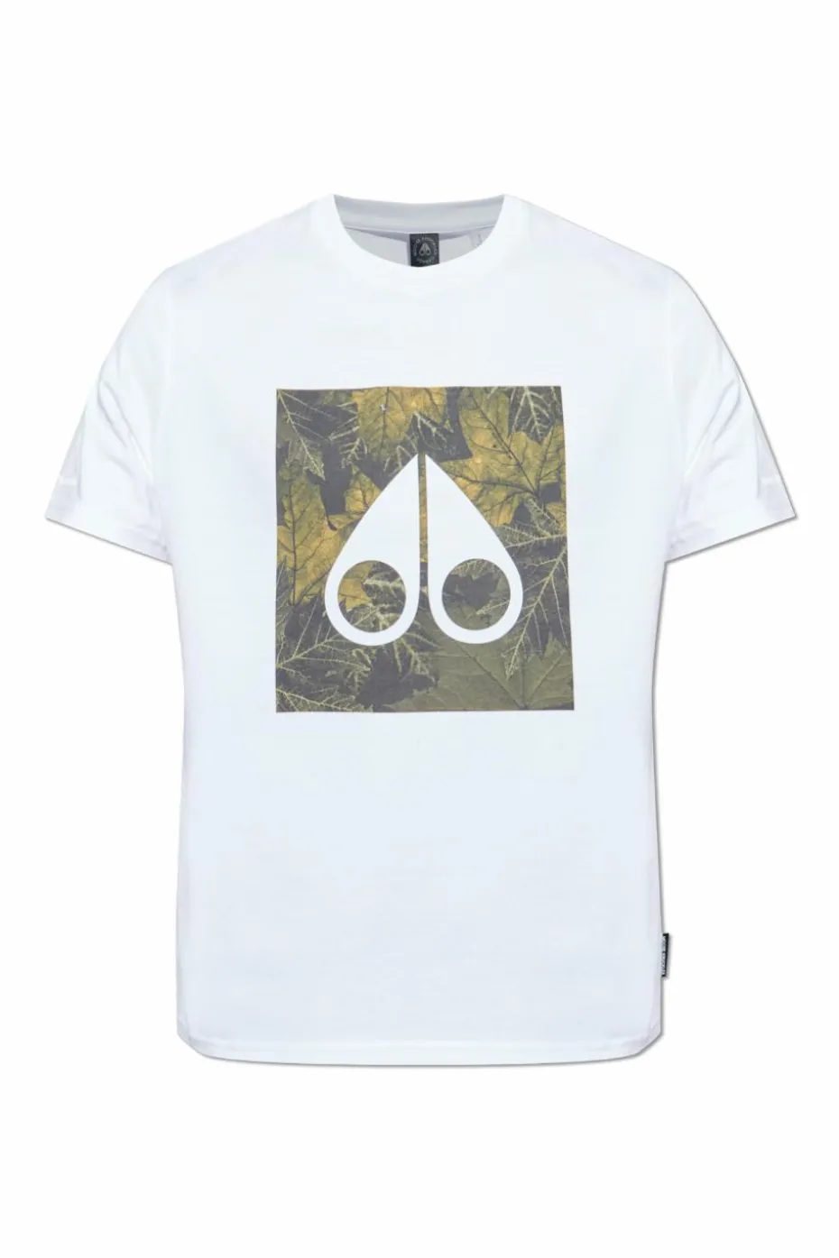 Moose Knuckles WHITE T-shirt with printed logo