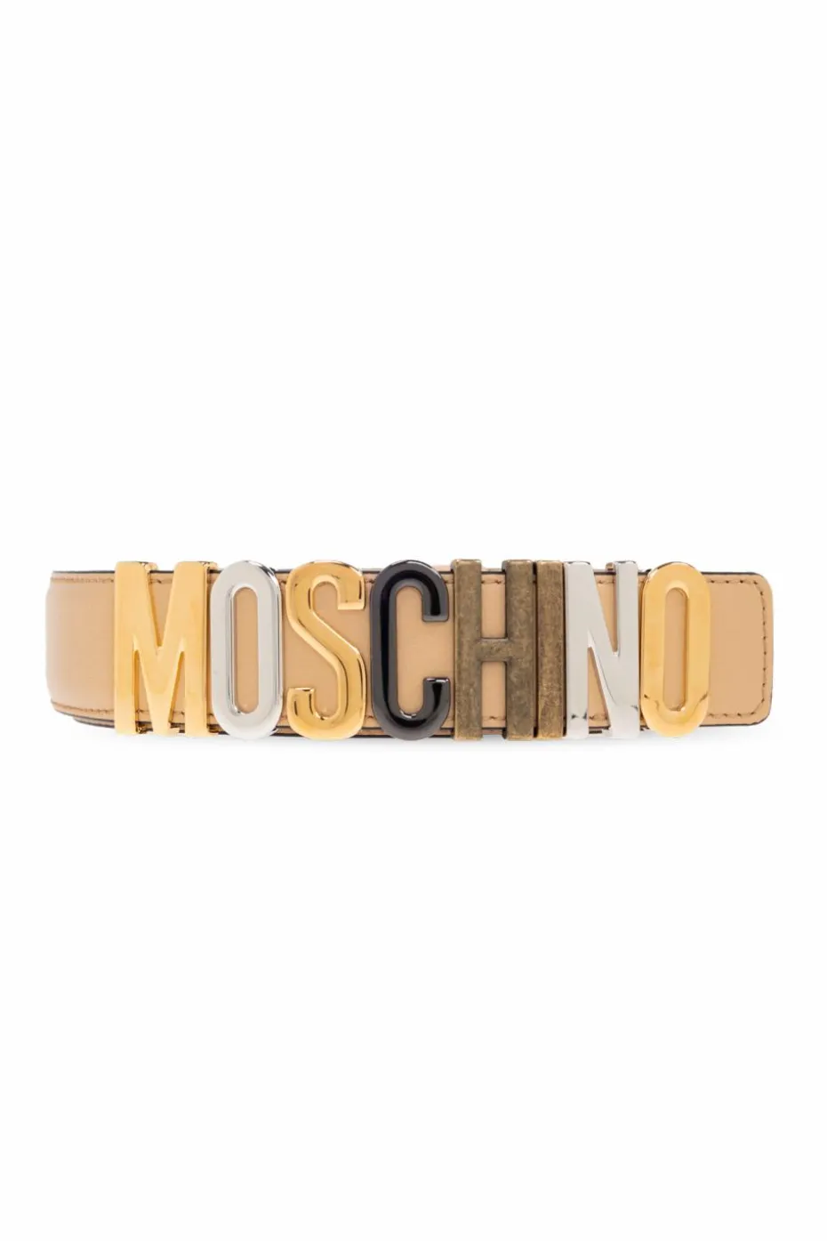 Moschino beige Belt with logo